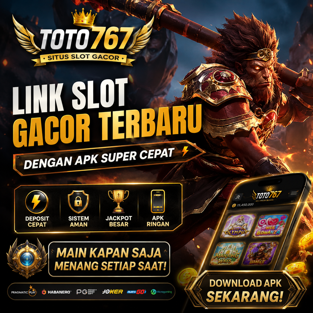 TOTO767 Link Slot Gacor Terbaru Dengan Apk Super Cepat